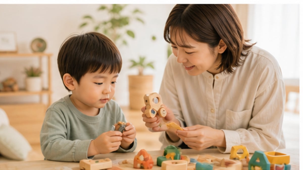おもちゃサブスクの候補を比較している様子